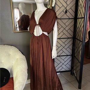 Zara Chocolate Brown Dress